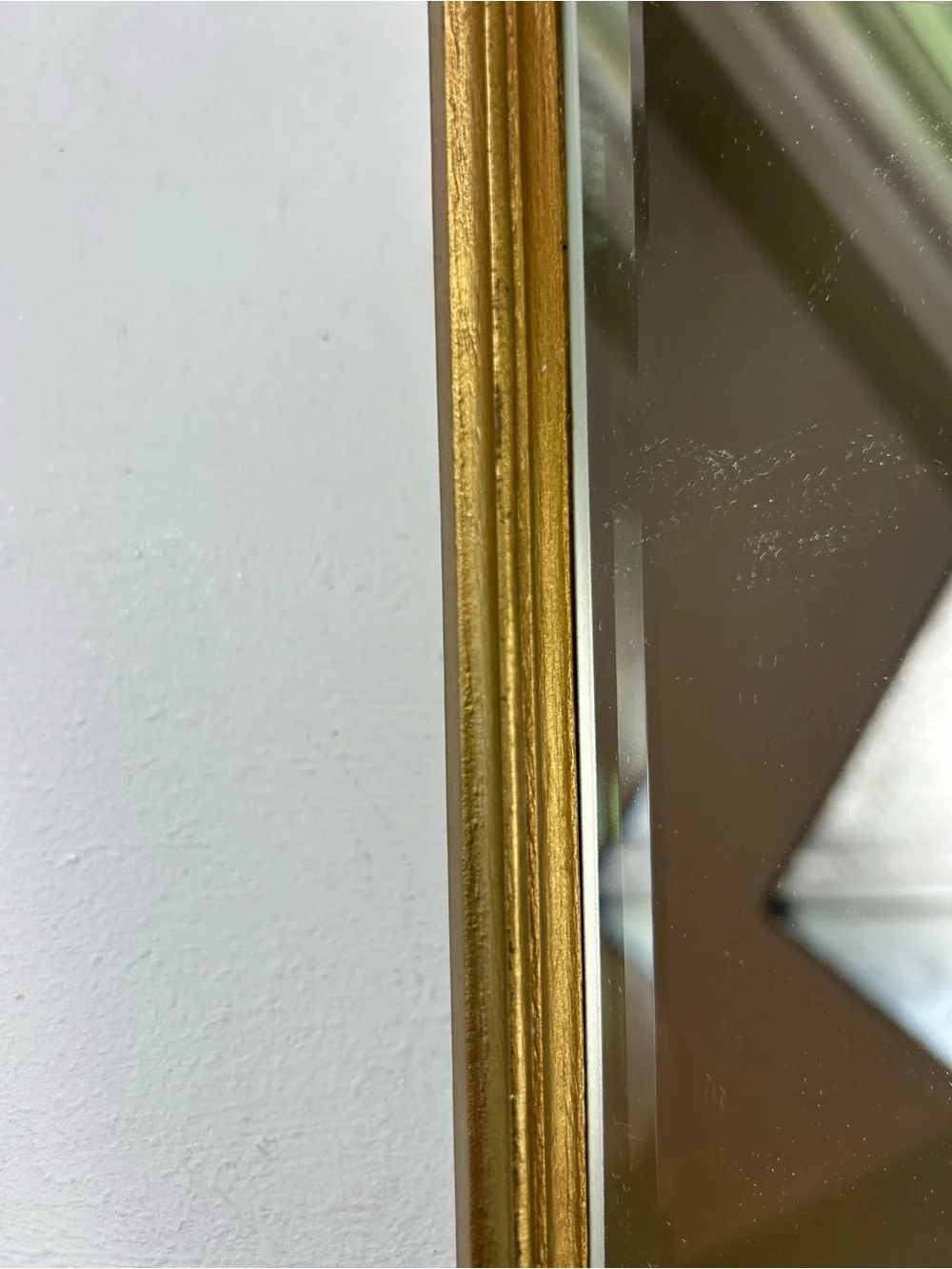 Vintage Mirror Framed Gold Rectangle Gallery Wall French Country Grandma 11x7